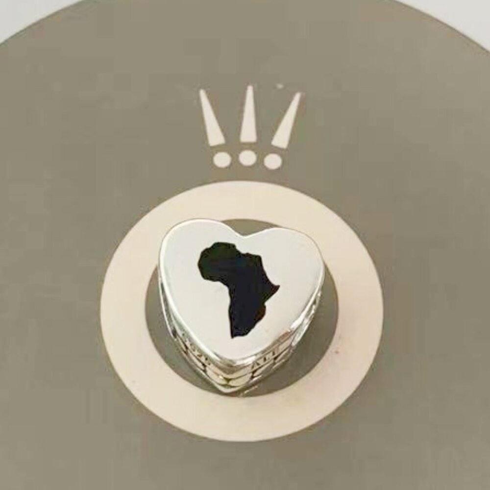 Pandora South Africa Map Heart Charm Bead Pendant I Love South Africa Charm